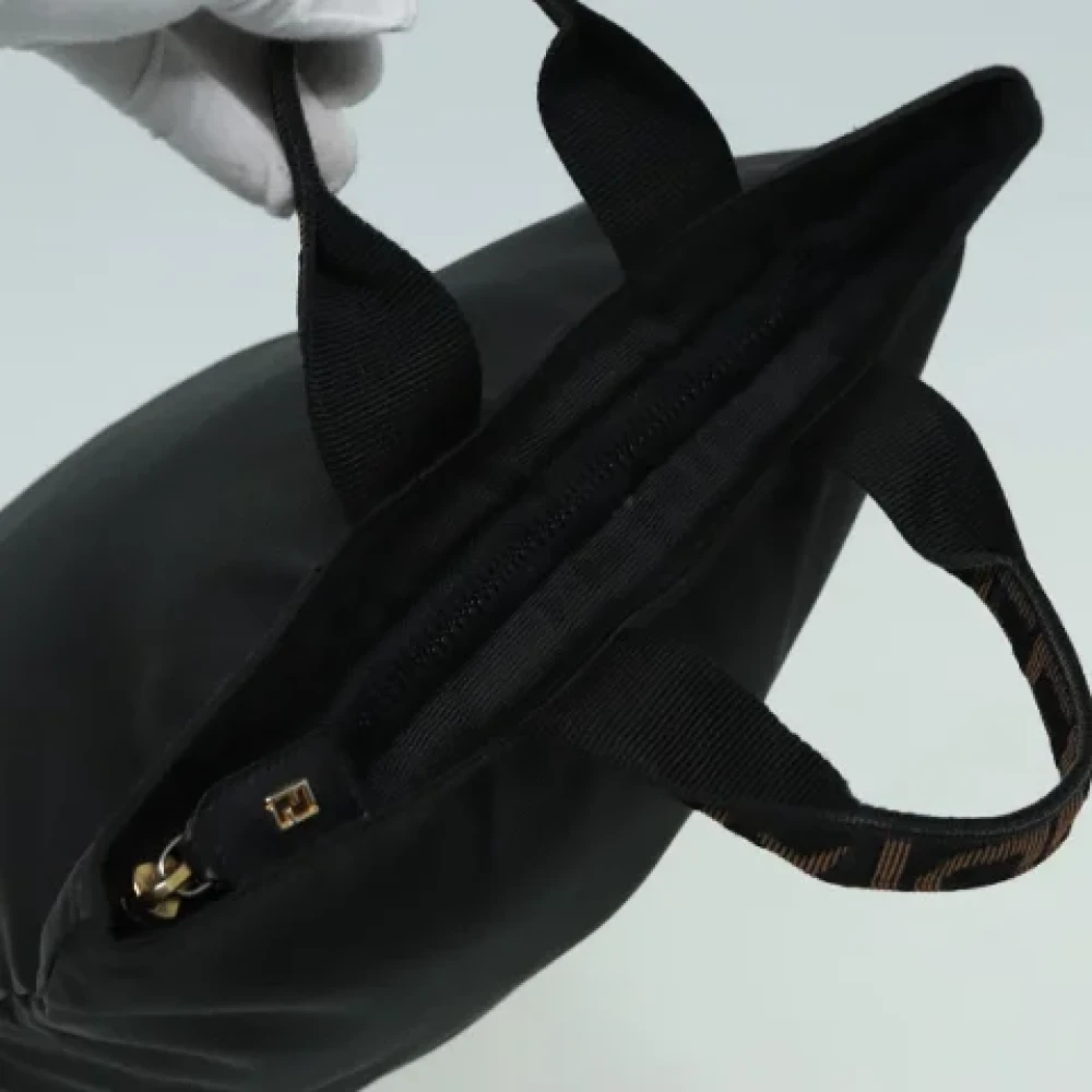 Fendi Vintage Pre-owned Nylon handbags Black Dames