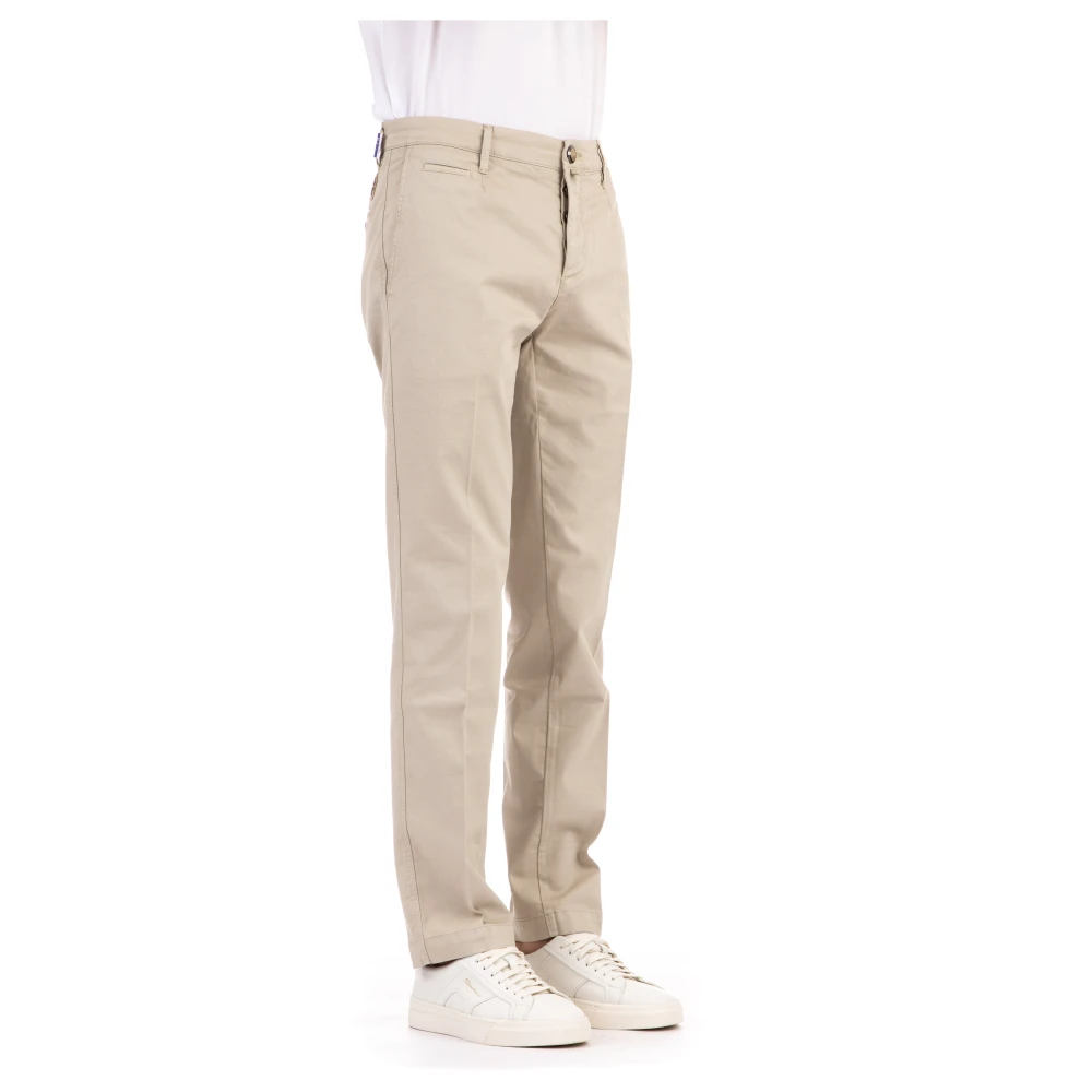 Jacob Cohën Beige Chino Broek met Delavé Look Beige Heren