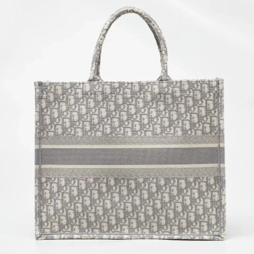 Dior Vintage Pre-owned Canvas totes Gray Dames