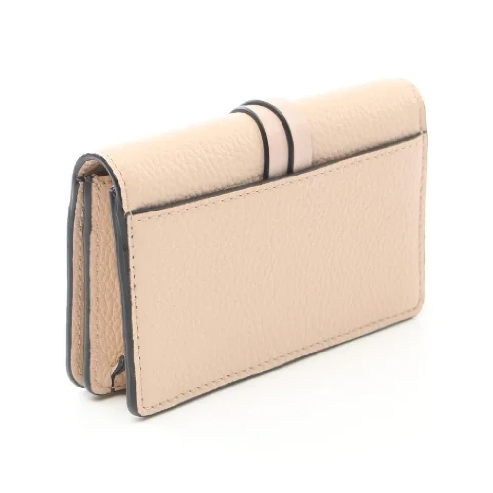 Chloé Pre-owned Leather wallets Beige Dames