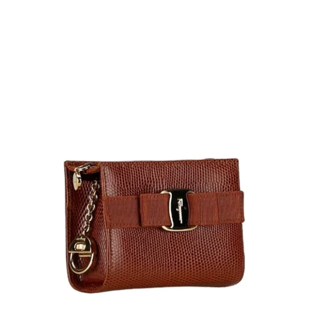 Salvatore Ferragamo Pre-owned Fabric pouches Red Dames