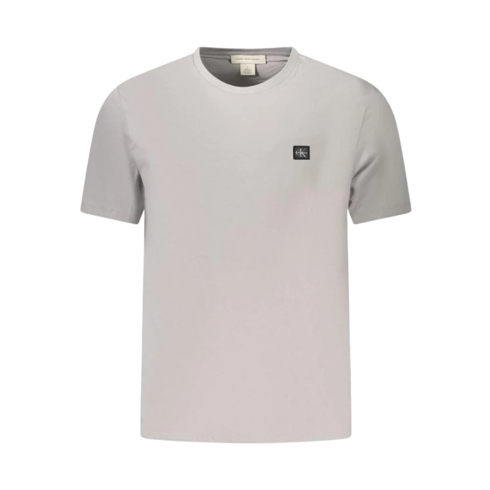Calvin Klein Gray Cotton Men's T-Shirt - XXL - Image 2
