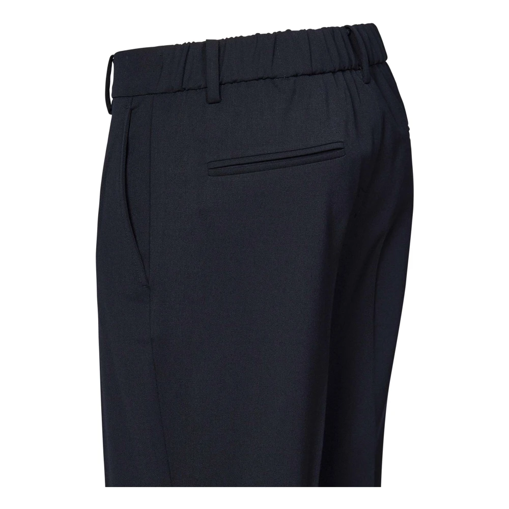 N21 Zwarte Stretch Wollen Korte Broek Black Dames