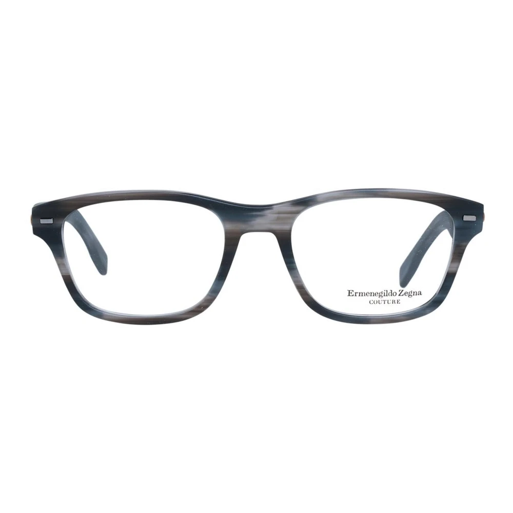 Ermenegildo Zegna Stijlvolle Trapezium Optische Monturen met Demo Lenzen Gray Heren