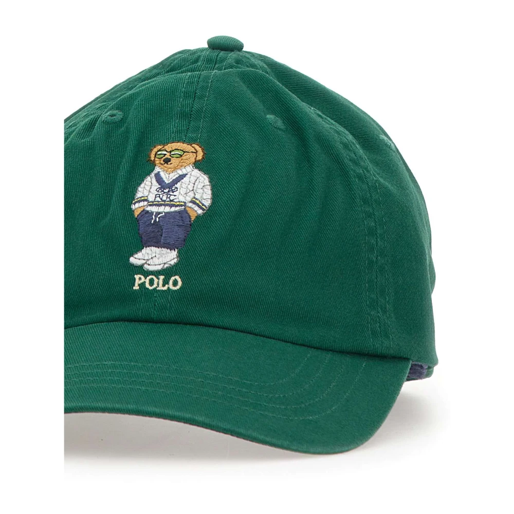 Polo Ralph Lauren Groene Beer Logo Baseballpet Green Heren