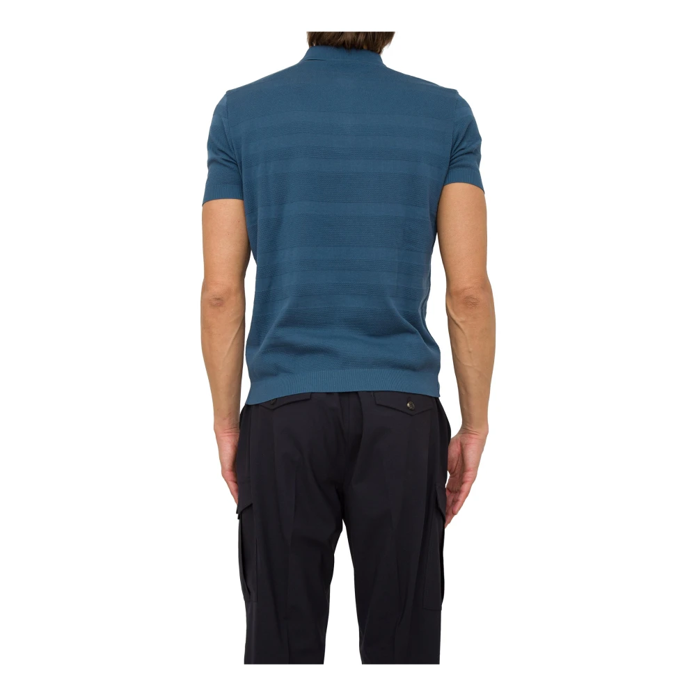 Corneliani Klassieke Polo Shirt voor Mannen Blue Heren