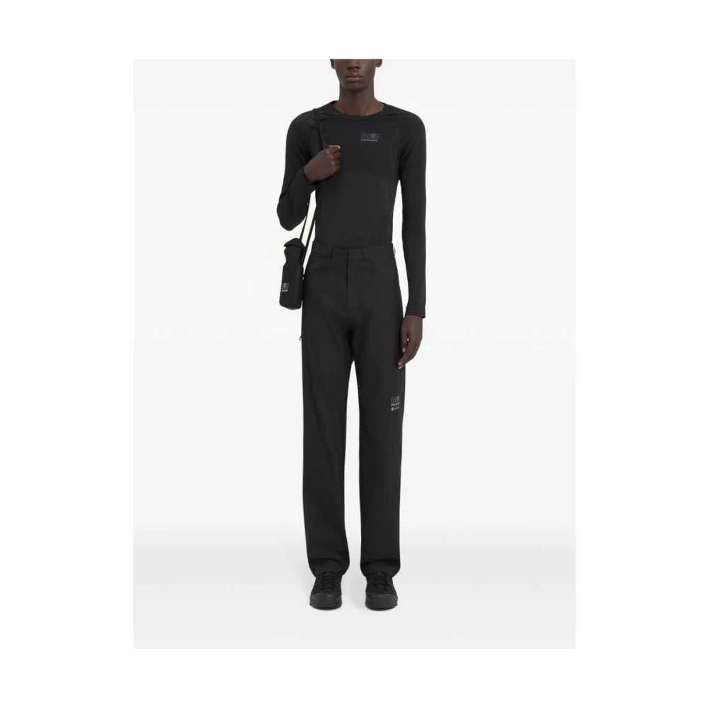 MM6 Maison Margiela Zwarte Classic Button-Front Jeans Black Heren