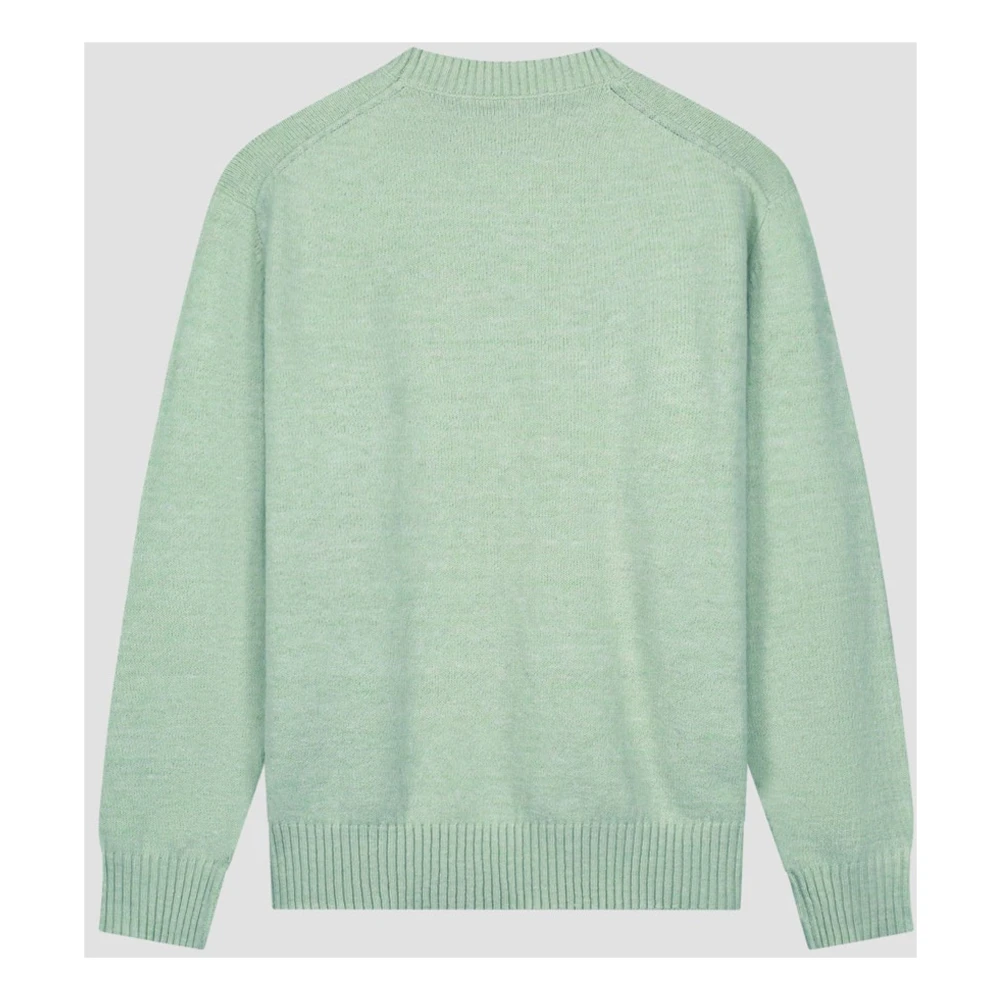 Olaf Hussein Essential Knit Trui Lichtgroen Green Heren