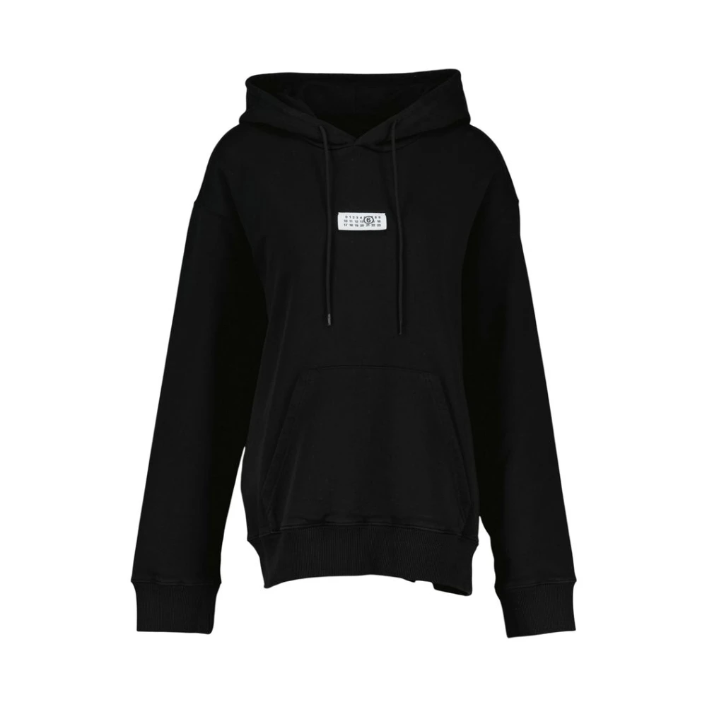 Mm6 Maison Margiela Black Sweatshirt - Cotton - Male - Hoodies - L - Sweatshirts & Hoodies