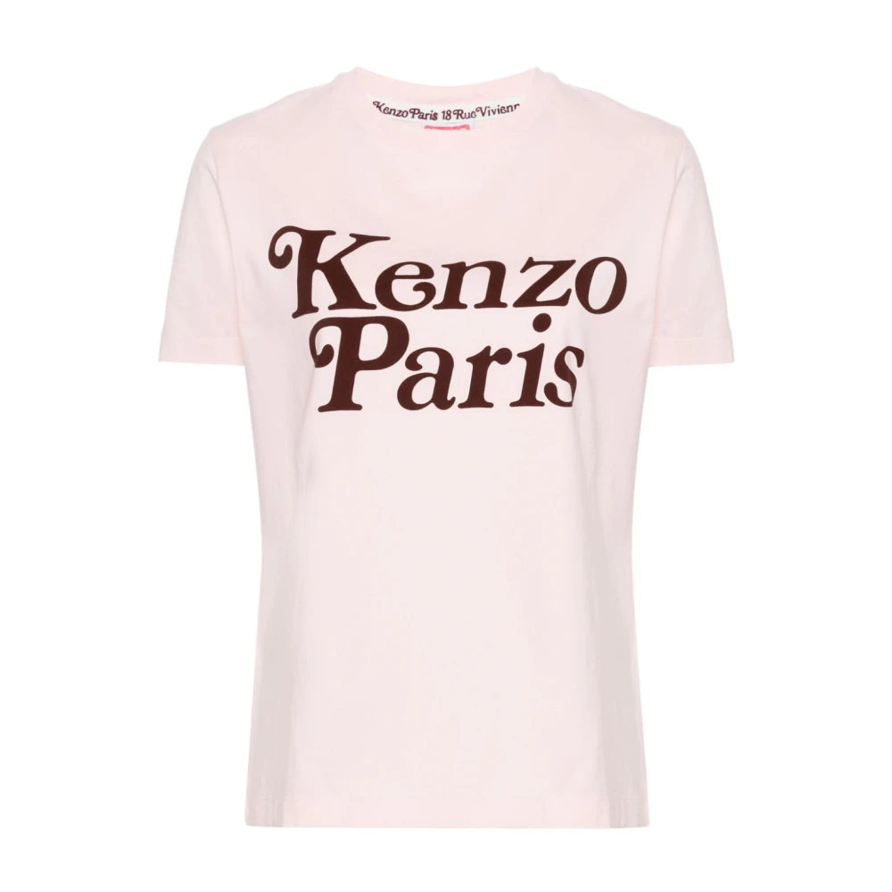 Kenzo Verdy Roze Logo T-shirt Pink Dames