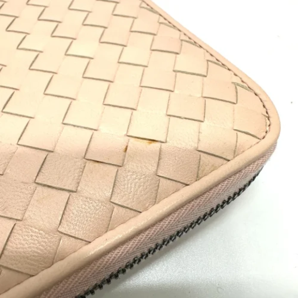 Bottega Veneta Vintage Pre-owned Leather wallets Pink Dames