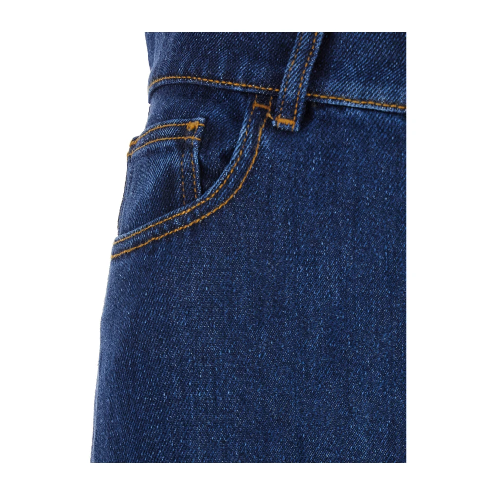 P.a.r.o.s.h. Blauwe Denim Five Pocket Jeans voor Vrouwen Blue Dames