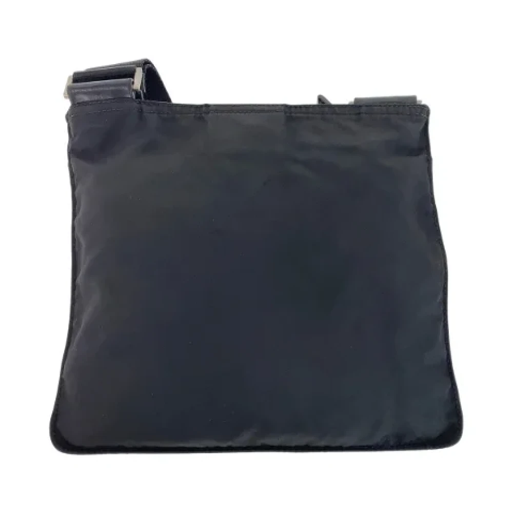 Prada Vintage Pre-owned Canvas crossbody-bags Black Dames