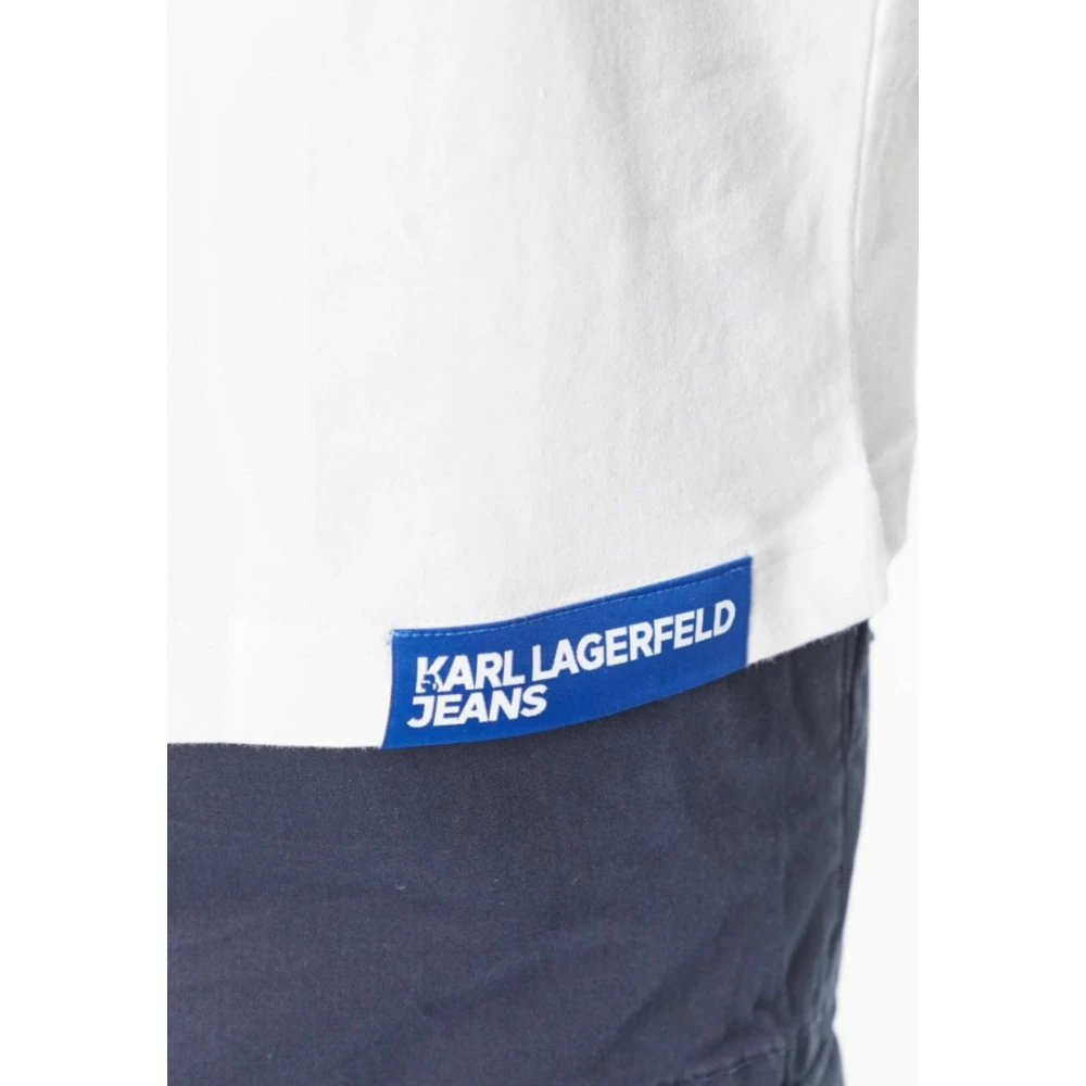 Karl Lagerfeld Mannen Reguliere Korte Mouw Tee White Heren