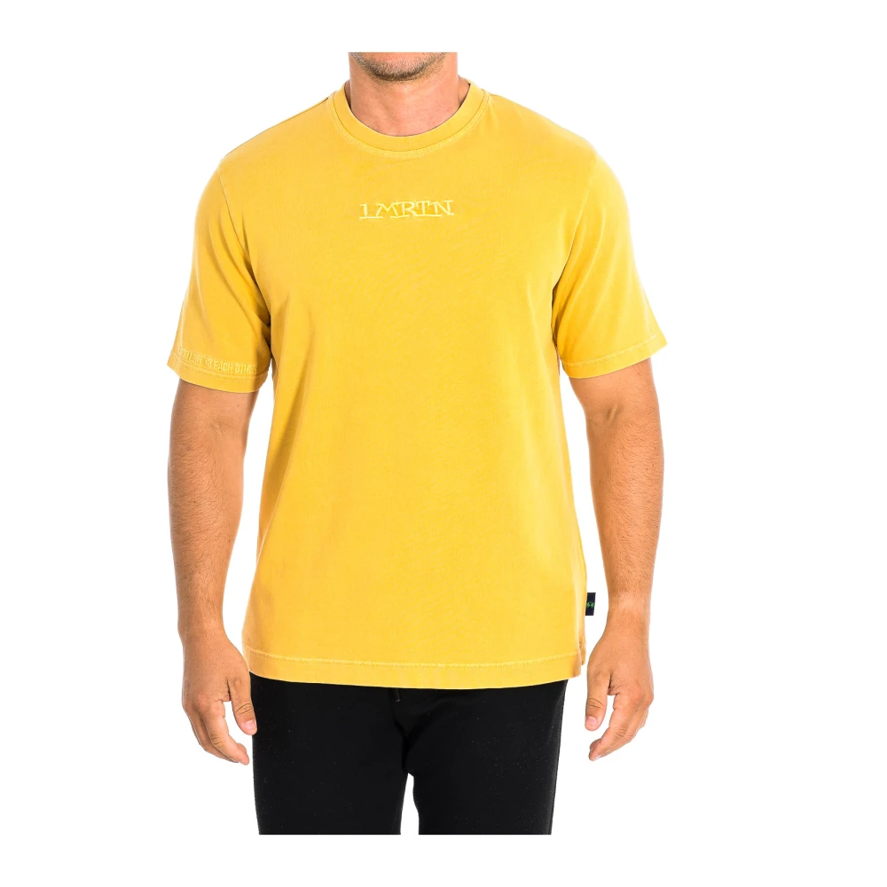 LA MARTINA Korte mouwen T-shirt in lichtgeel Yellow Heren