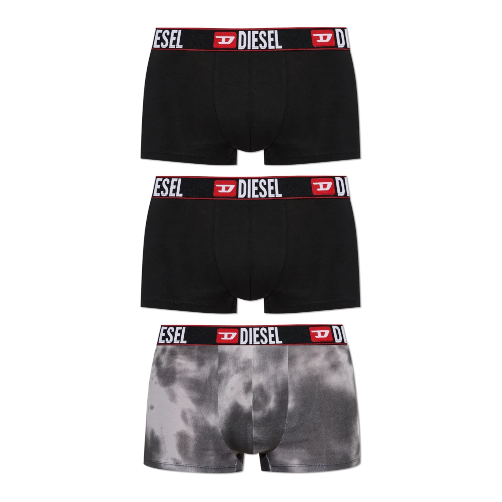 Diesel Driepak boxershorts Black Heren