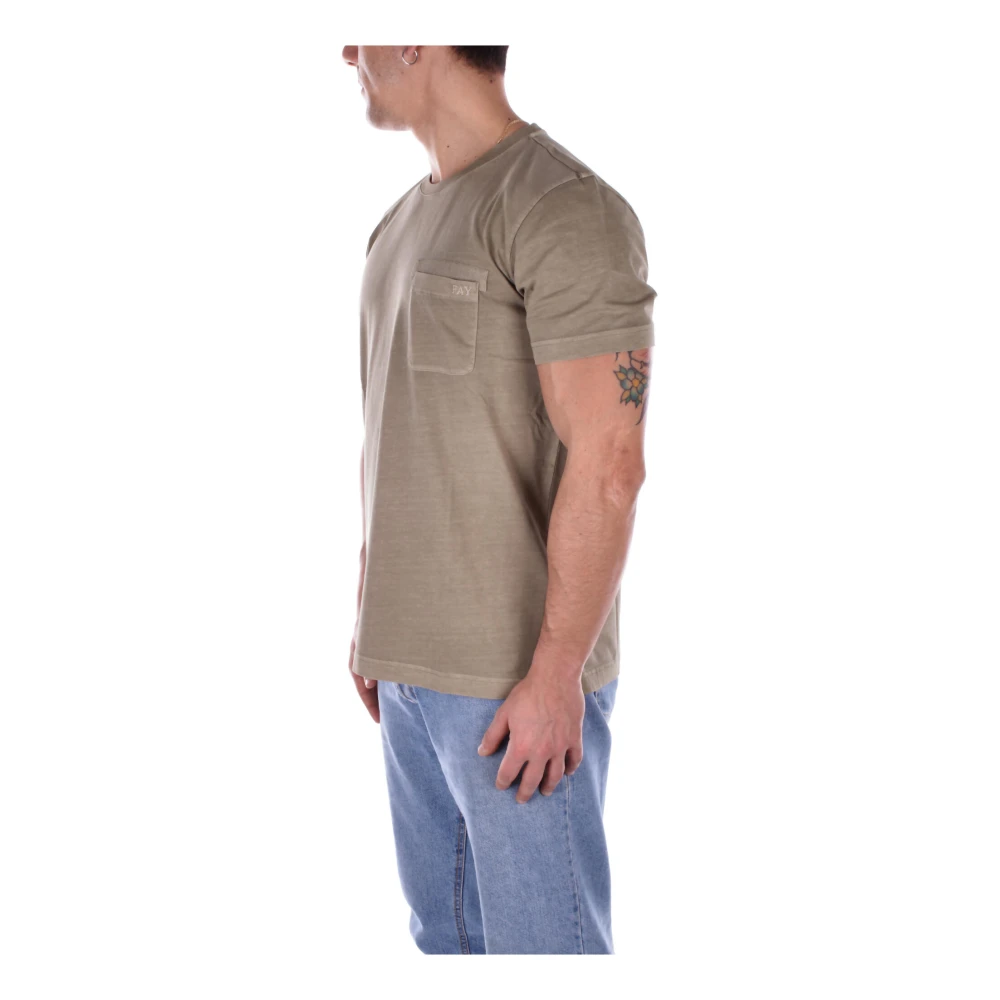 Fay T-Shirts Green Heren
