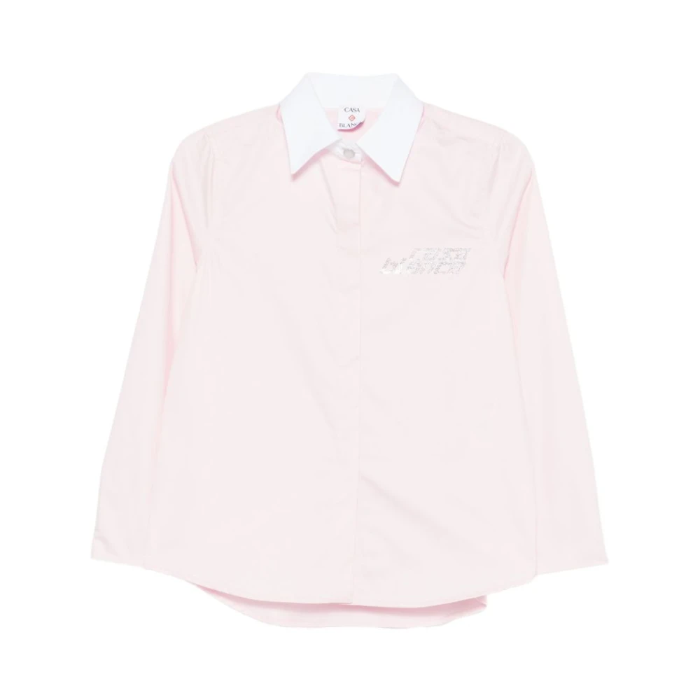 Casablanca Women's Pink Crystal-Embellished Shirt - Shirts - M - Blouses & Shirts