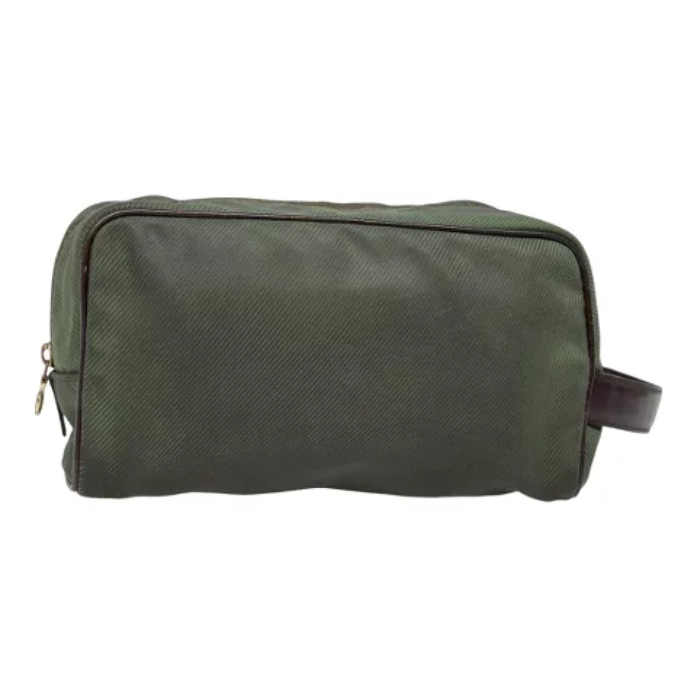 Louis Vuitton Vintage Pre-owned Leather clutches Green Dames