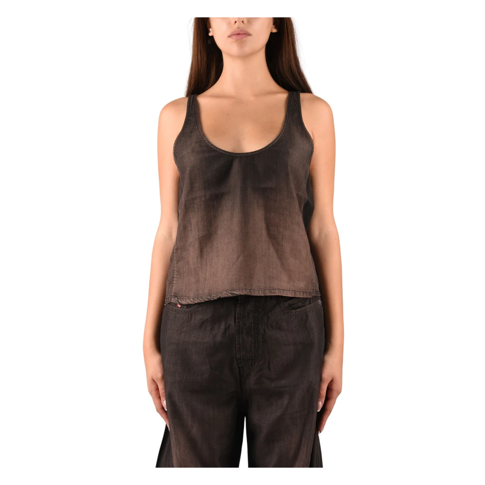 Diesel Donna Marrone Top, S, New,
