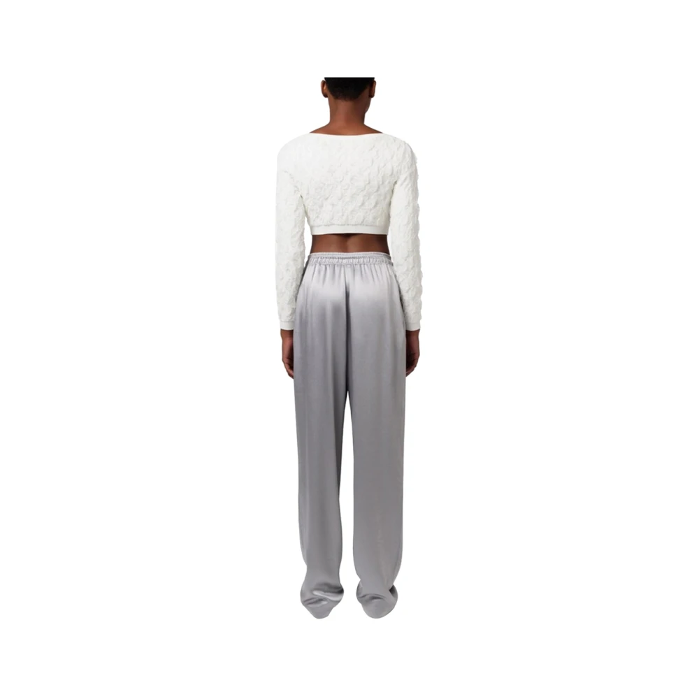 Elisabetta Franchi Grijze Joggerbroek met Koord Gray Dames