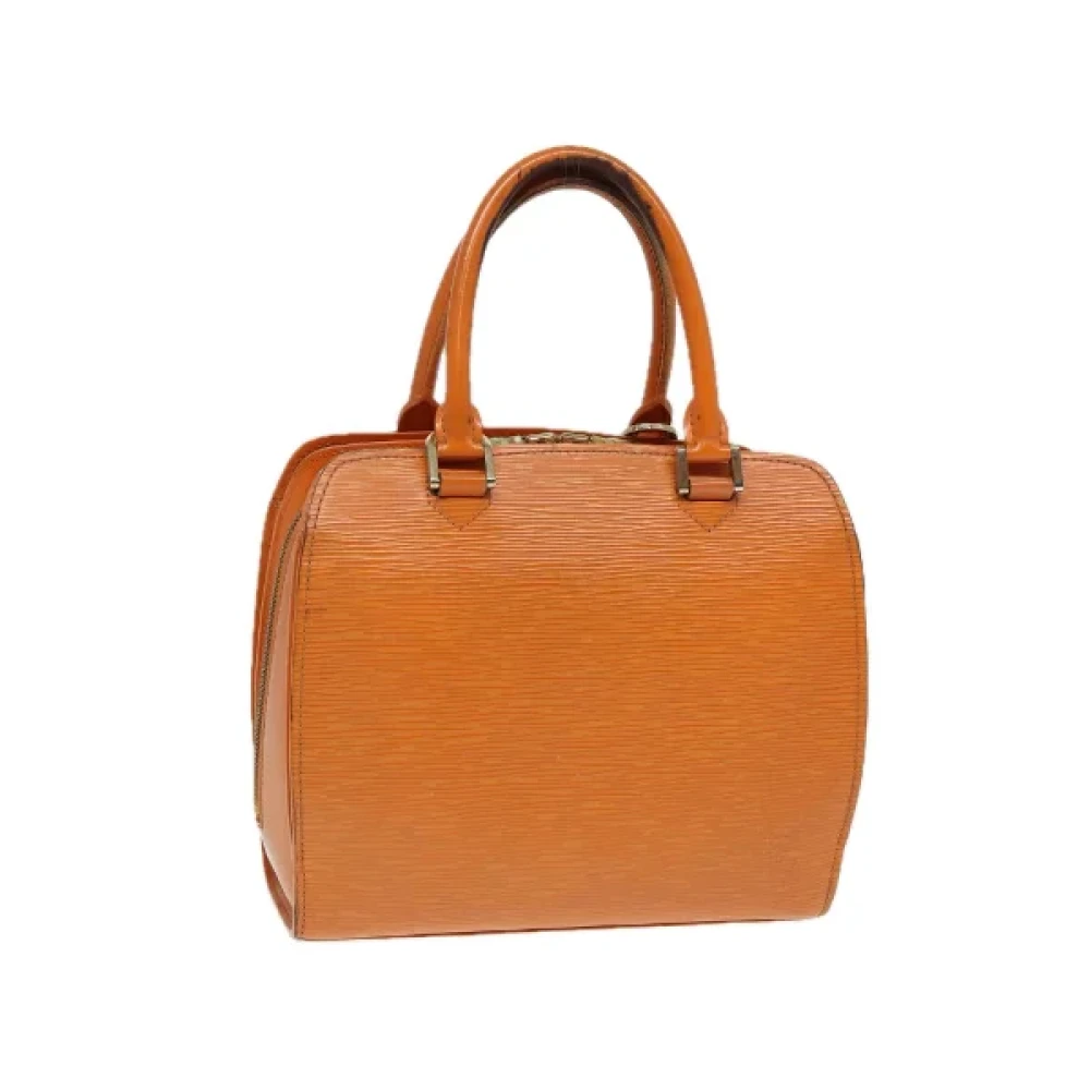 Louis Vuitton Vintage Pre-owned Leather handbags Orange Dames