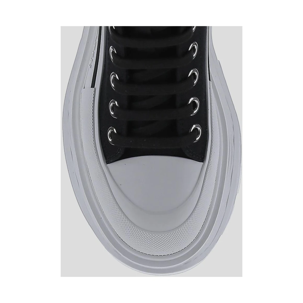 alexander mcqueen Canvas Hoge Sneaker Black Dames