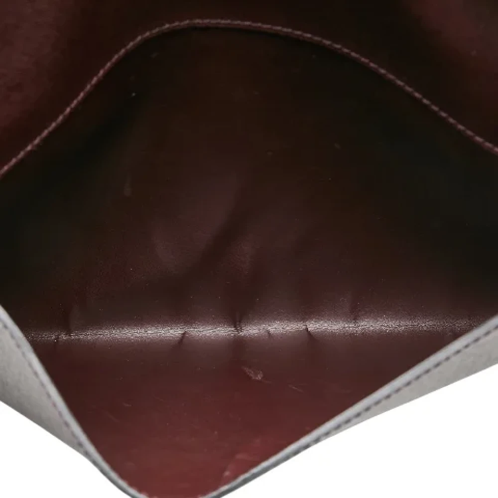 Louis Vuitton Vintage Pre-owned Leather clutches Brown Heren