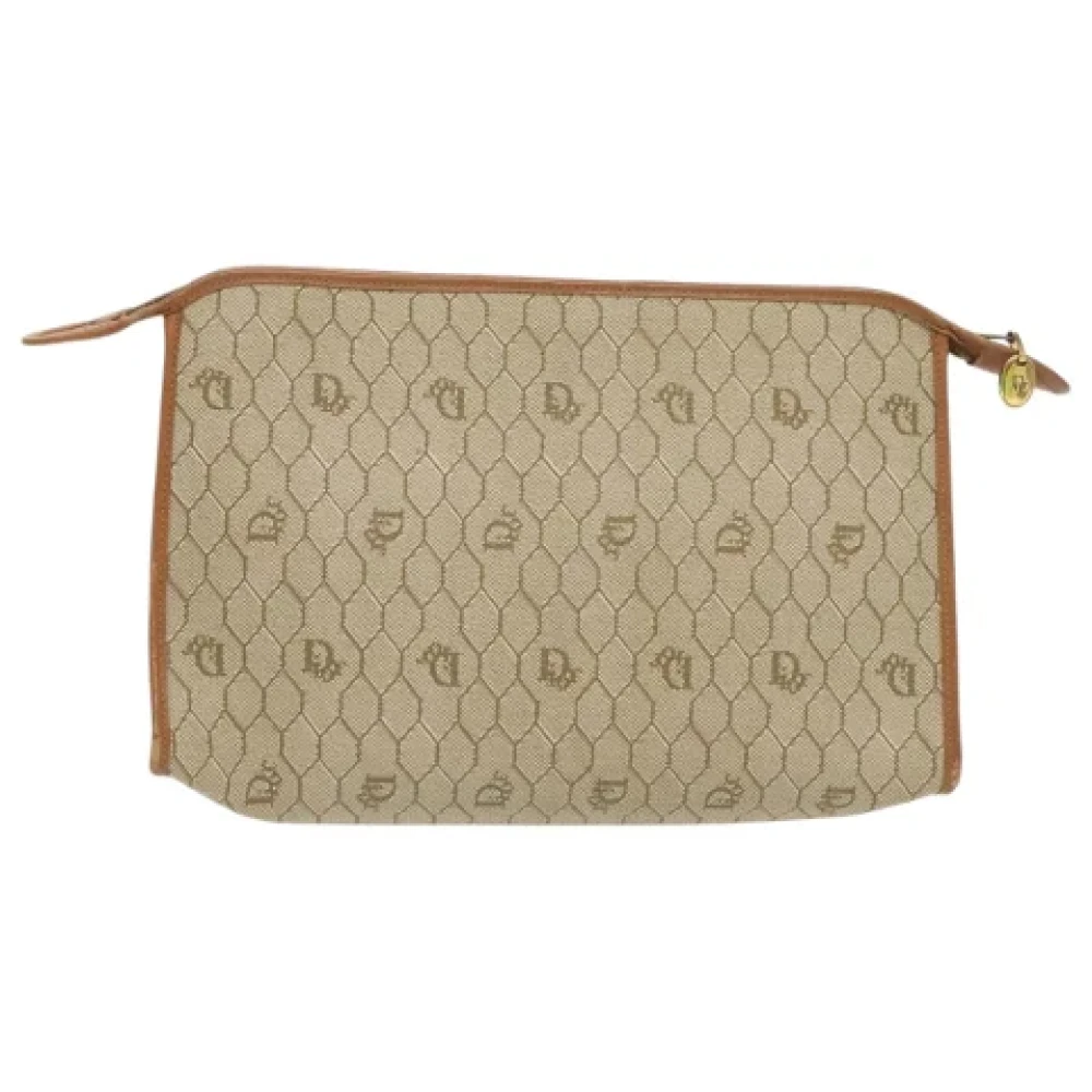 Dior Vintage Pre-owned Canvas dior-bags Beige Dames
