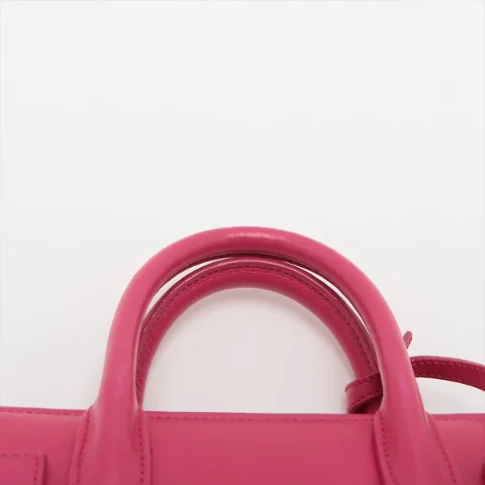 Yves Saint Laurent Vintage Pre-owned Leather handbags Pink Dames