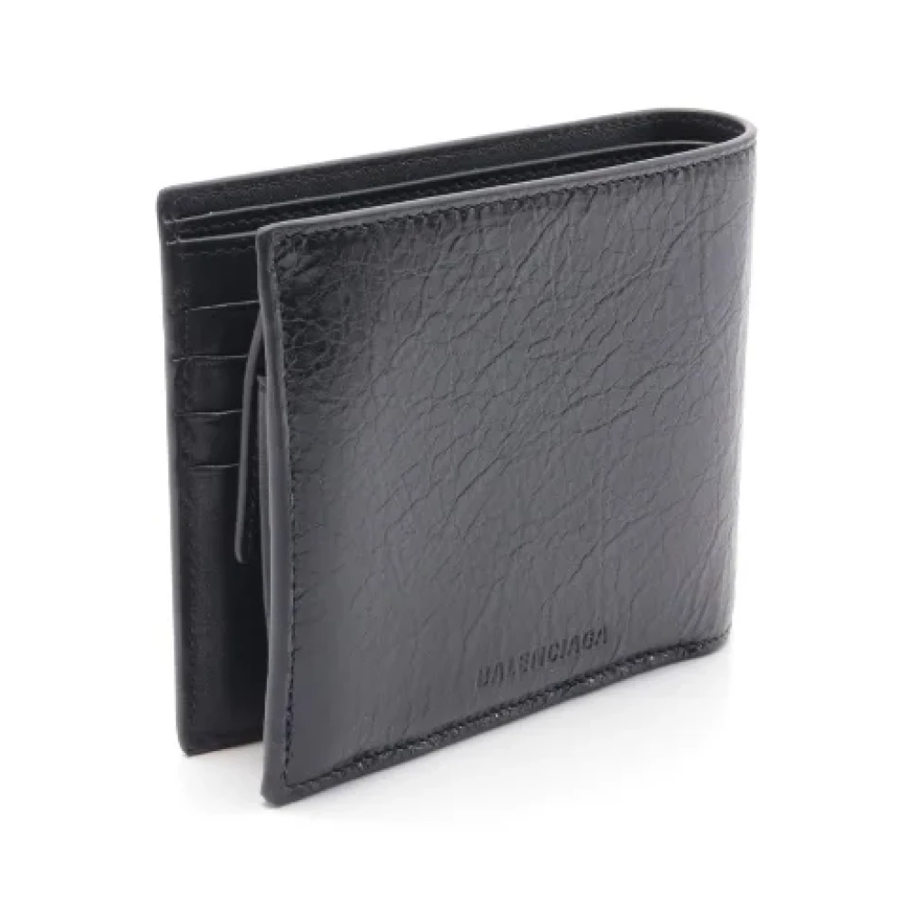 Balenciaga Vintage Pre-owned Leather wallets Black Dames
