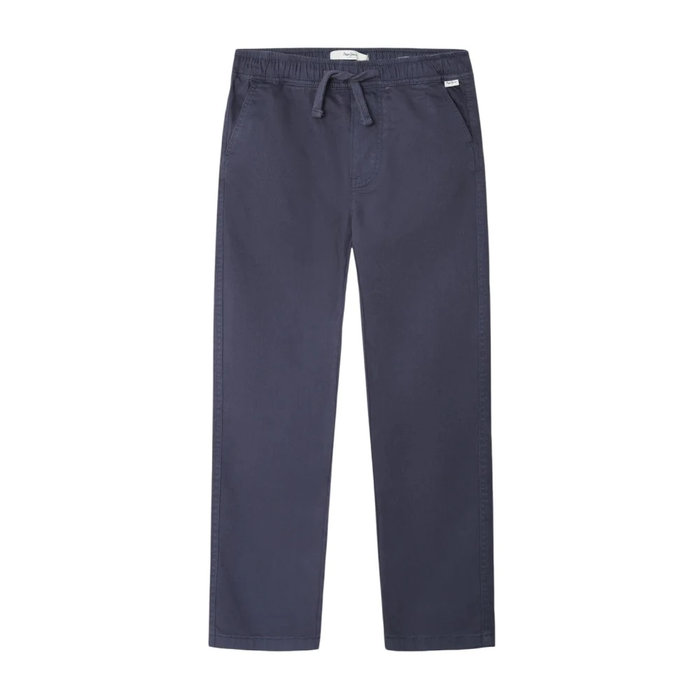 Pepe Jeans Boys Blue Trousers, 2 Y, Jogger Trousers