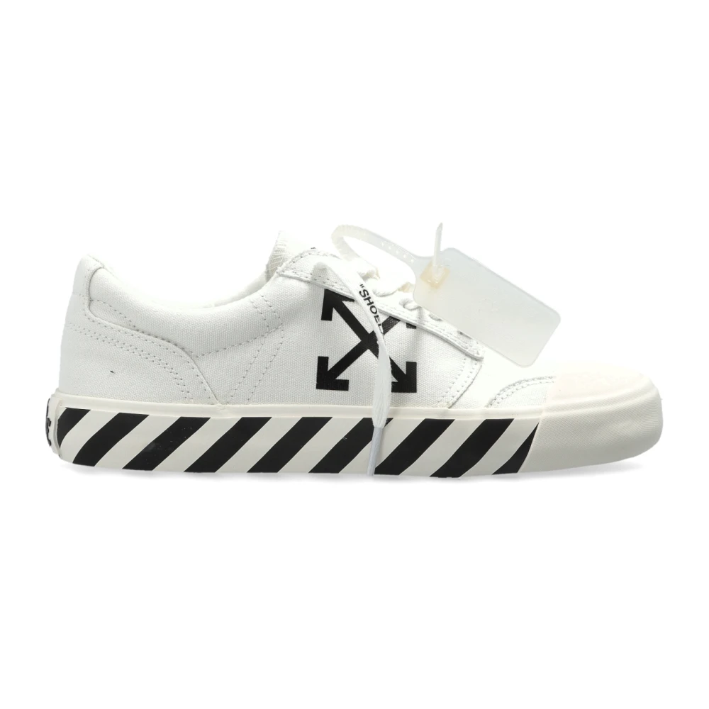 Off White Women's White Off Sneakers, 7 Uk, Vulcanized Undercut Trainers