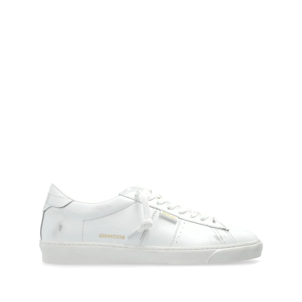 Golden Goose Vita lädersneakers med logodetaljer White, Herr