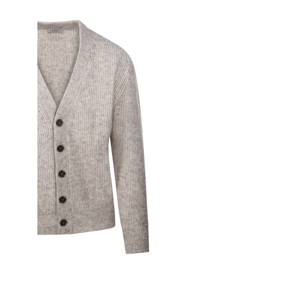 Altea Neutrale Gebreide Vest Trui Beige Heren