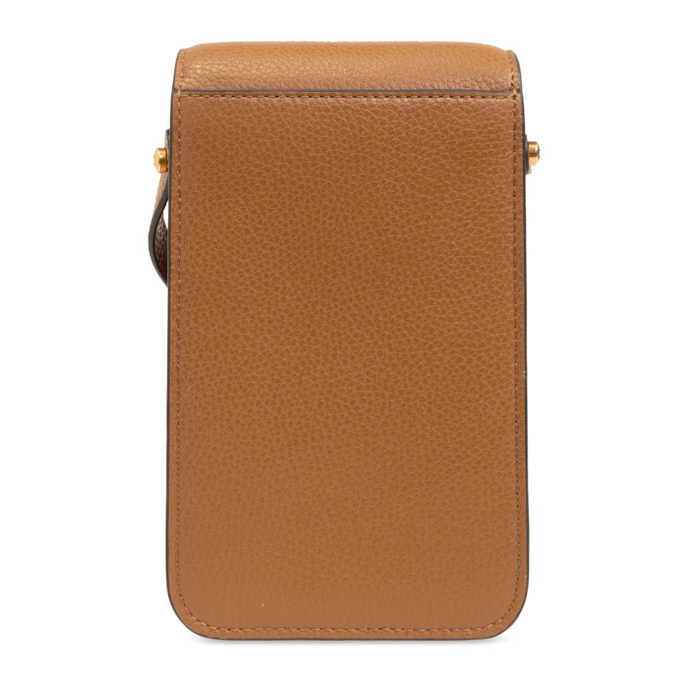 TORY BURCH Robinson telefoontasje met band Brown Dames