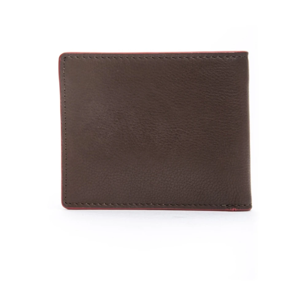 Cerruti 1881 Leren portemonnee met voorlogo Brown Heren