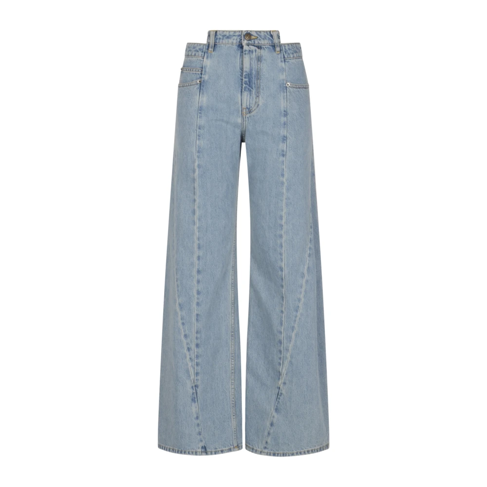Maison Margiela 5-Pocket Jeans - Female - Wide Jeans - Blue - S - Jeans