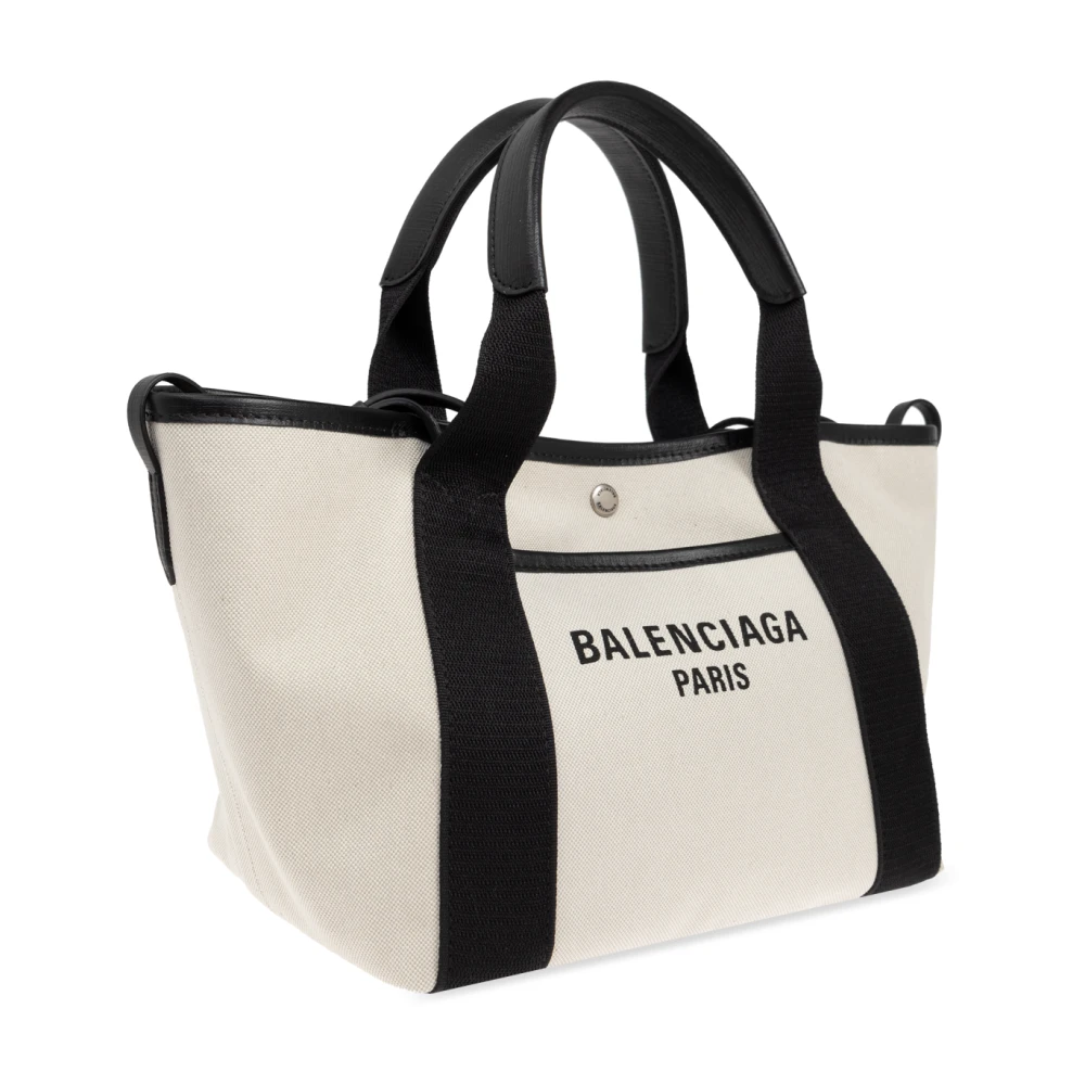 Balenciaga Tas Biarritz Klein type shopper Beige Dames