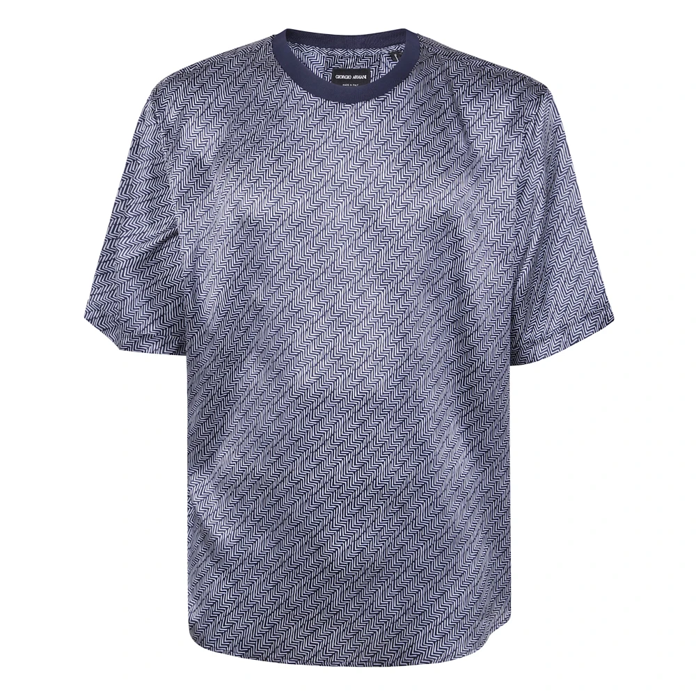 Giorgio Armani Casual Katoenen Overhemd voor Mannen Gray Heren