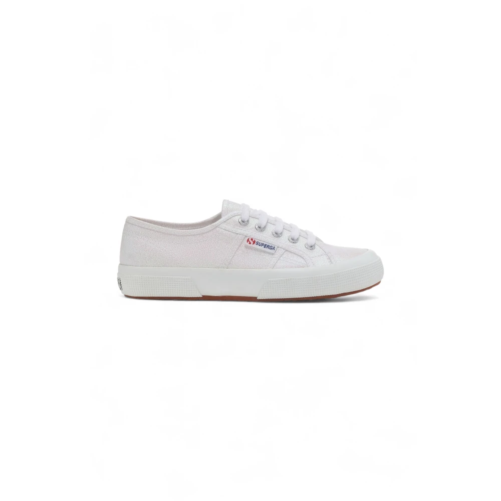 Superga Scarpa veterschoen van canvas met rubberen zool Dames Schoenen Grijs