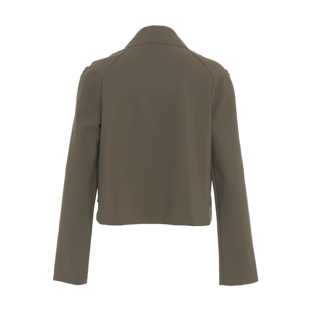 Harris Wharf London Stijlvolle olijf scuba jas Green Dames
