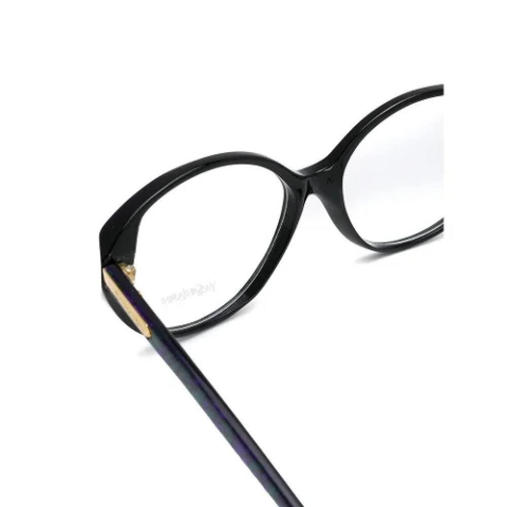 Yves Saint Laurent Vintage Pre-owned Acetate sunglasses Black Dames