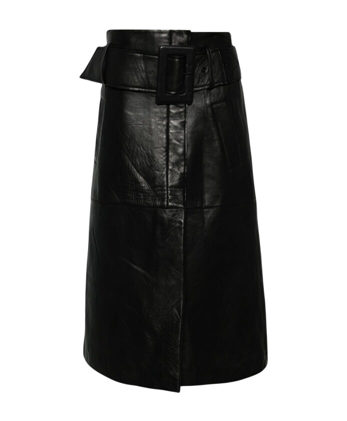 jupe-en-cuir-noir