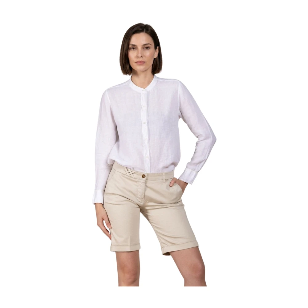 Mason's Kvinno Beige Shorts Dam, 3XS, Bomull, New York Chino Bermuda