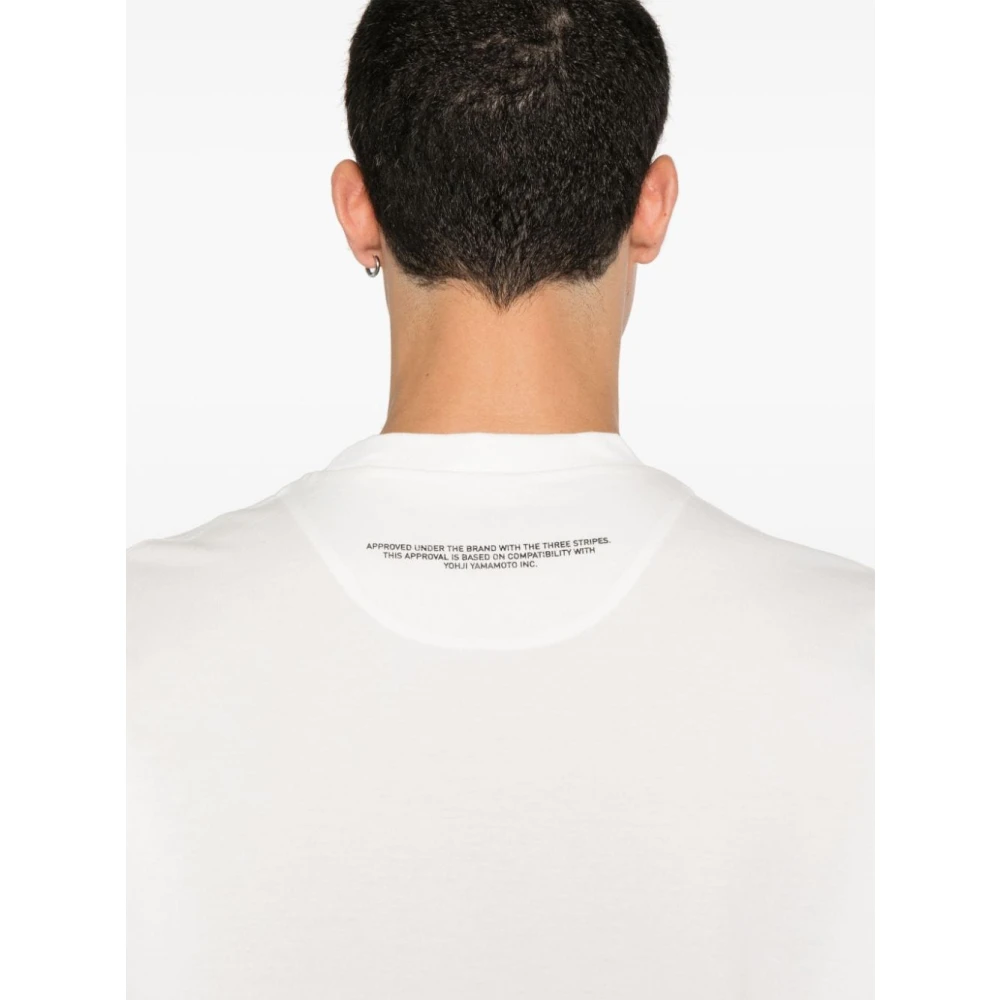 Y-3 Reflecterend Logo T-shirt White Heren