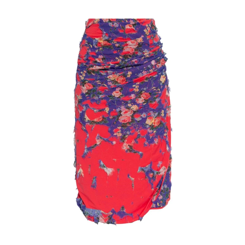 Diesel Bloemenprint hoge taille rok Multicolor Dames