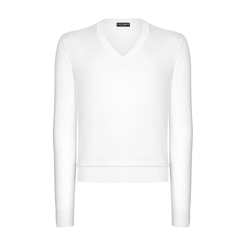 Dolce & Gabbana Trendy Sweater Gxy07Tjbsimw0800 White Heren