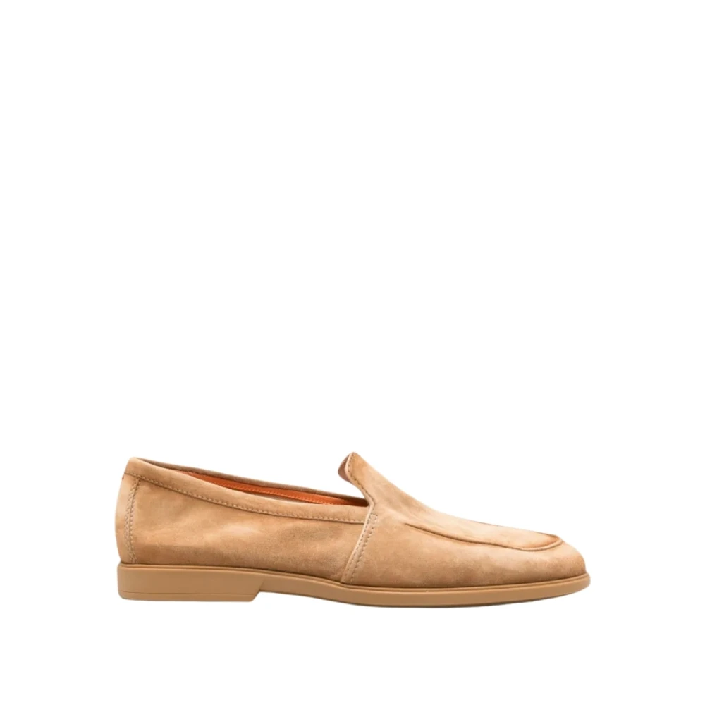 Santoni Brown Loafers, Male, 11 1/2 Uk, Malibu Loafer