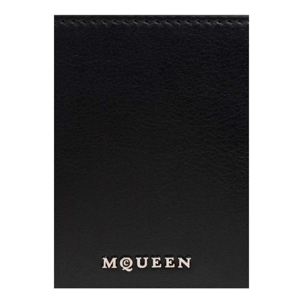 alexander mcqueen Leren portemonnee Black Heren
